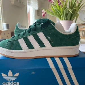 Gröna adidas campus 00s - Snygga adidas campus som tyvärr inte passar💕 Nytt skick med kartong och lappar kvar❤️