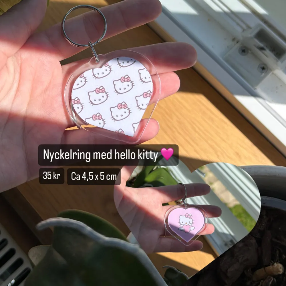 Färdig nyckelring! Storlek ca 4,5 x 5 cm! 🩷🌸 . Accessoarer.