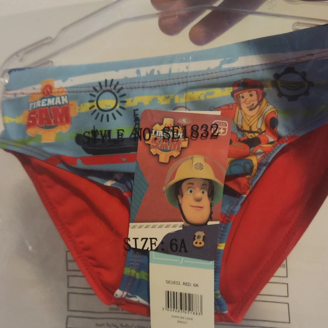 Nya! Fireman Sam badbyxor för barn 5-6år storlek 110/116