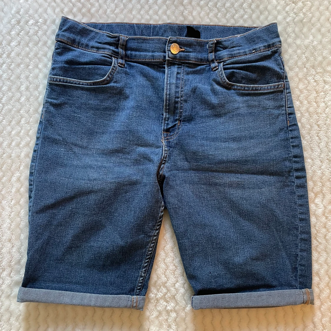 Slim Fit Jeansshorts herr