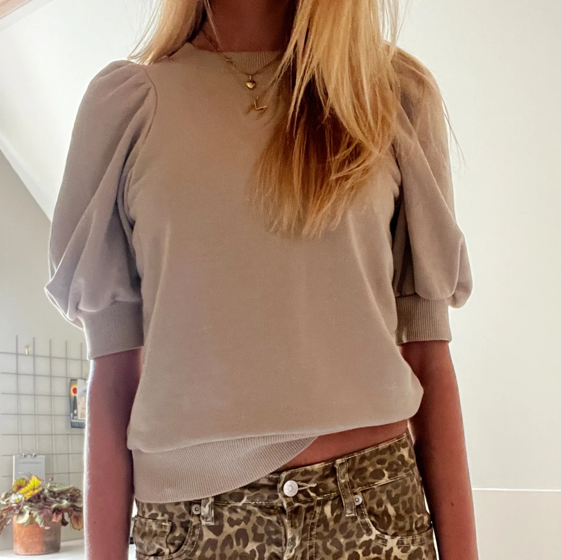 tröja med puffärmar - 90