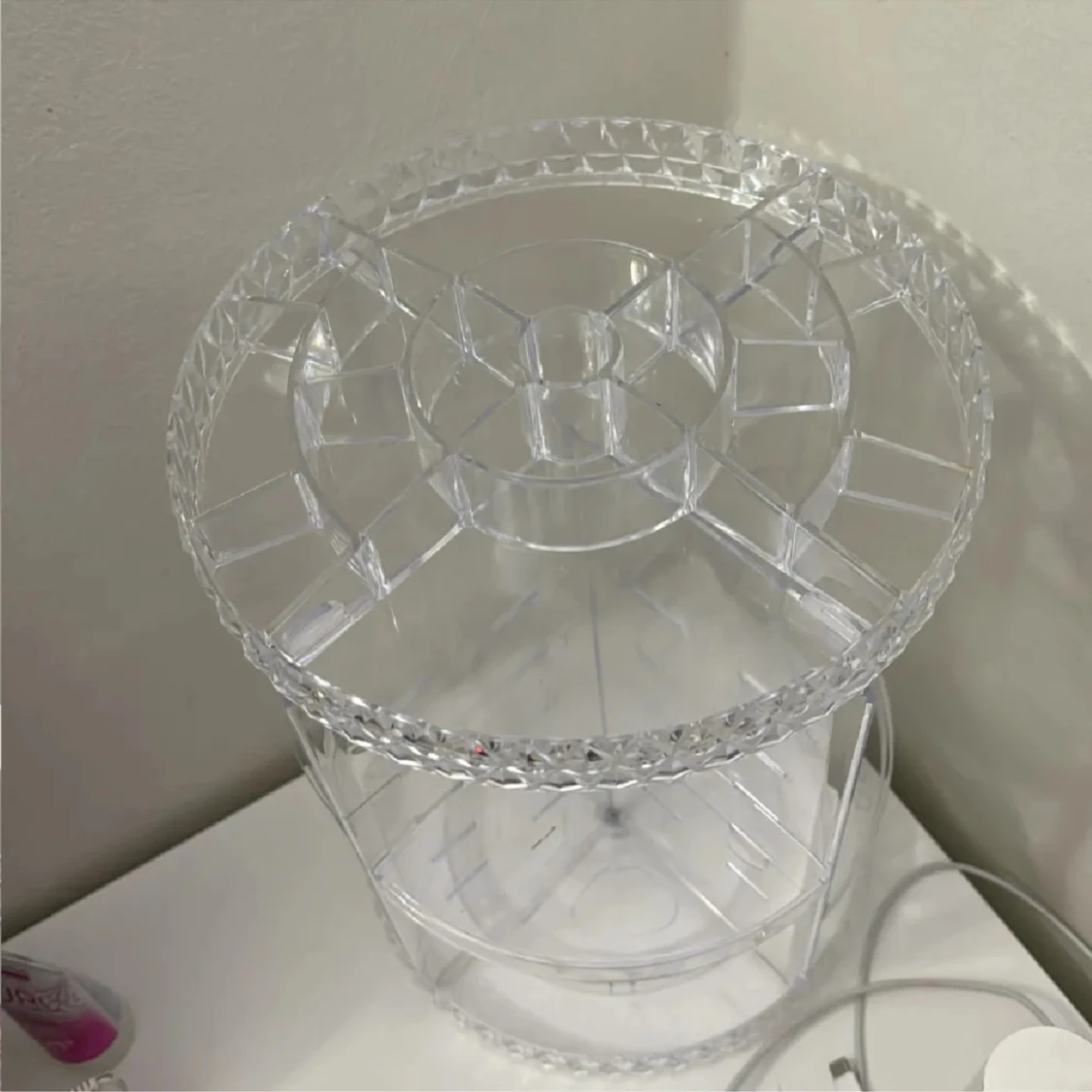 Roterande sminkorganisator i akryl - 1