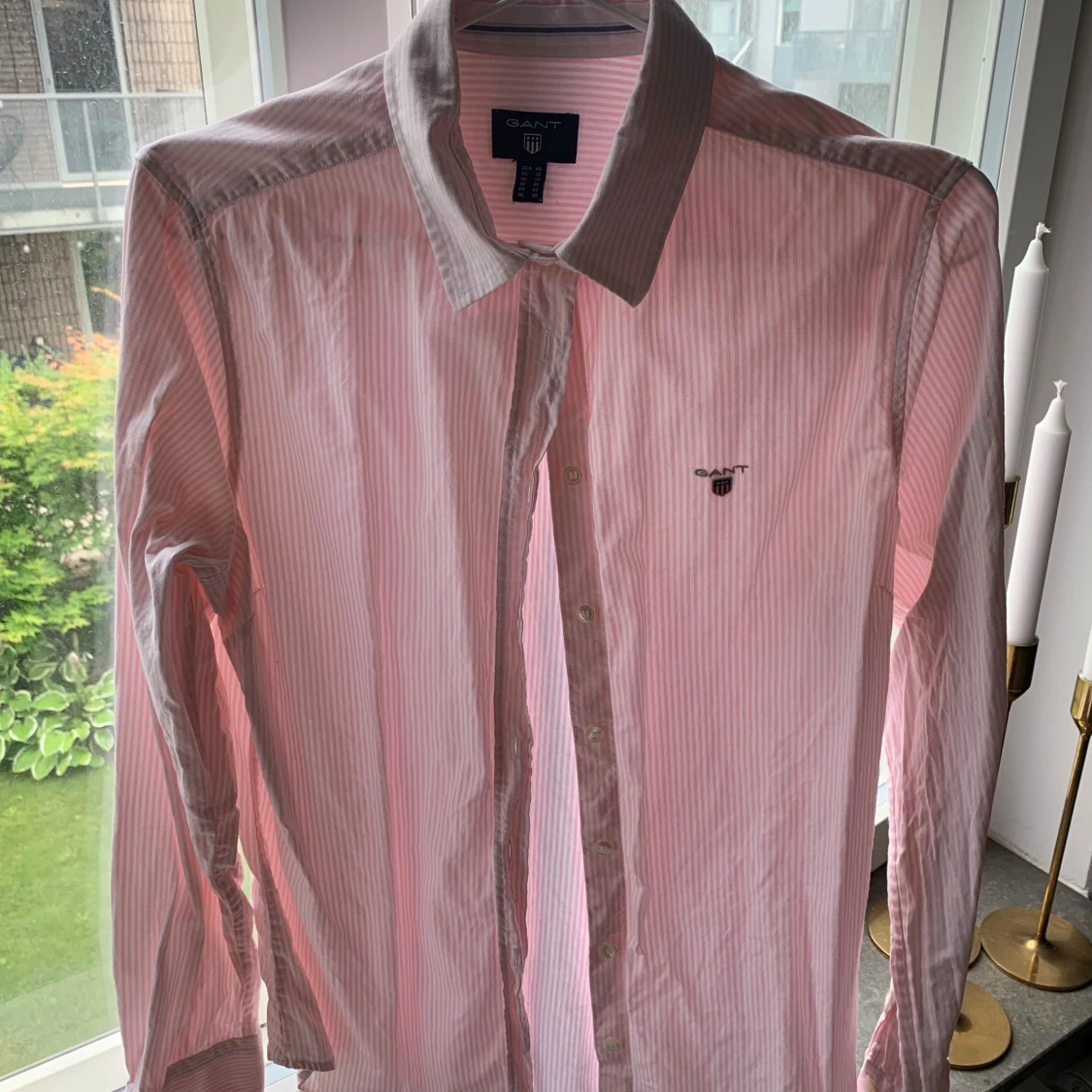 Rosa randig skjorta från GANT