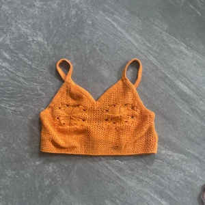 Linné  - Linné orange Stl S  Virkat Linne bomull 