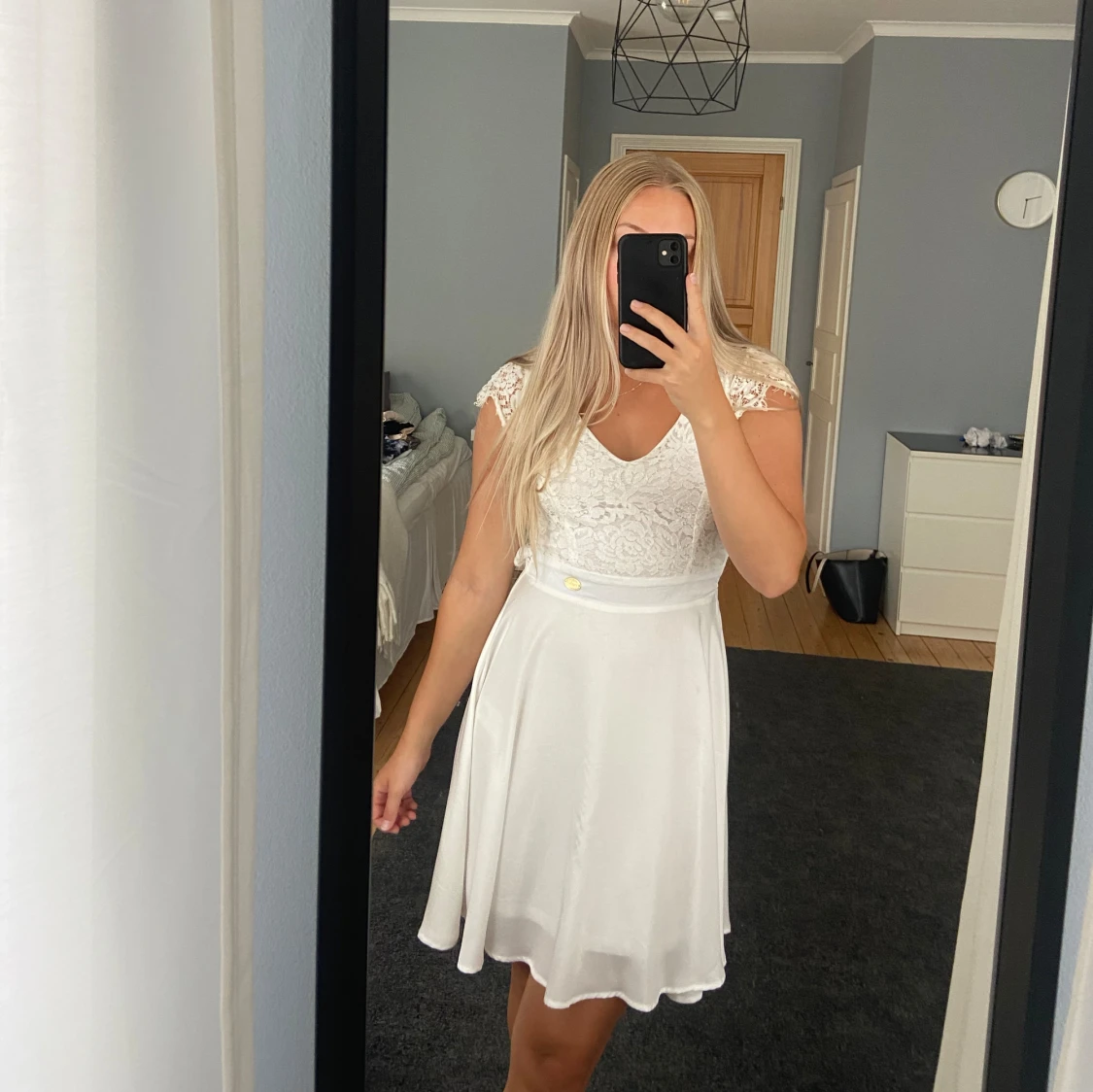 Vit klänning  - 92