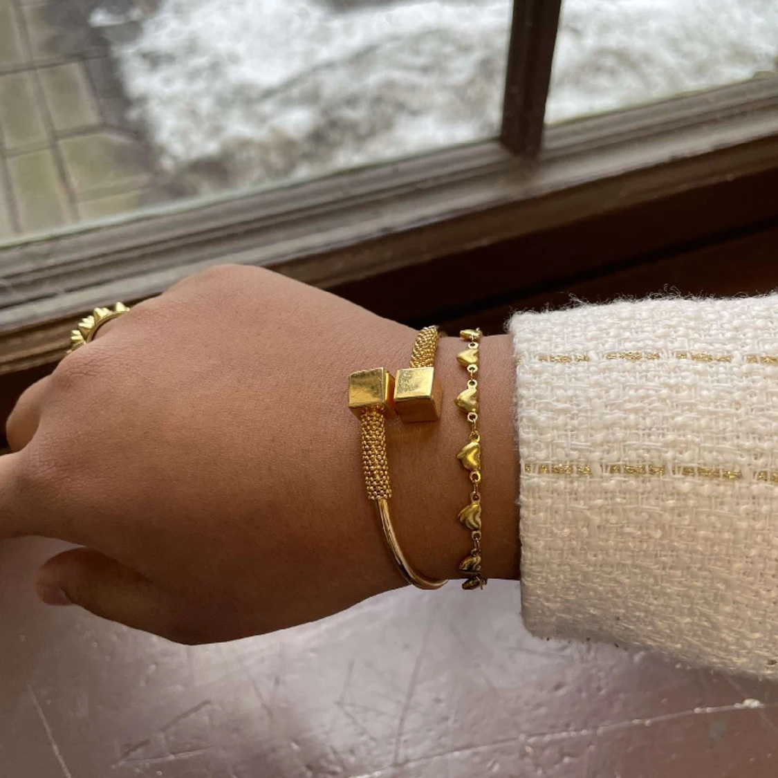 Guldpläterat armband  - 90