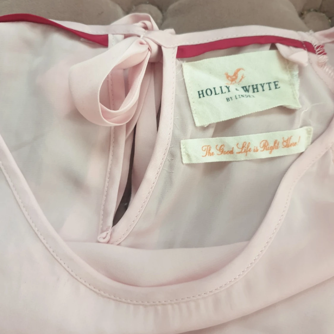 Jättefin topp blus i ljusrosa - 91