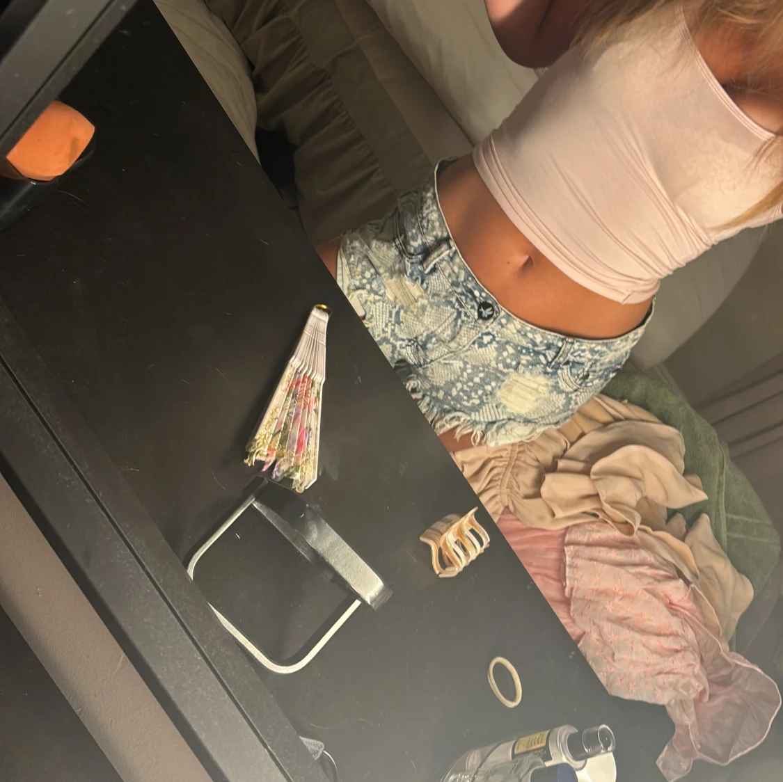 Lågmidjadd shorts  - 91