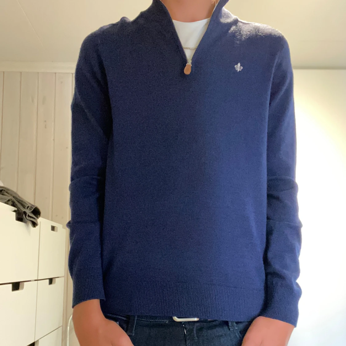 Morris tröja, blå. - 90