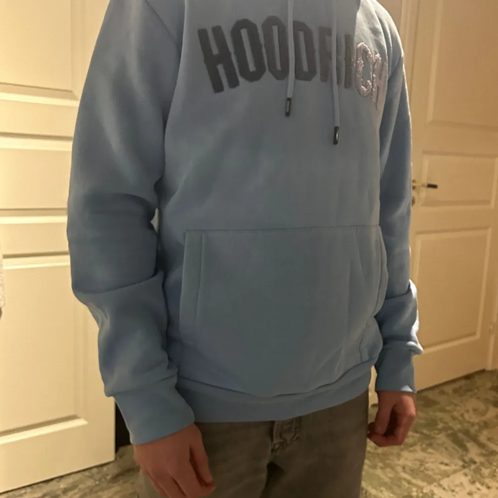 Hej! Säljer nu min ljusblåa Hoodrich hoodie. Mycket bra skick och knappast andvänd. . Hoodies.
