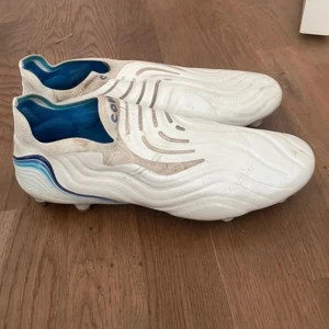 Adidas Fotbollsskor (gräs skor) - Säljer min killes fotbollsskor som han enbart använt EN gång, de passade inte foten och satt fel för han.   De är i helt nytt skick men har SÅKLART lite smuts då de spelar på gräs. 