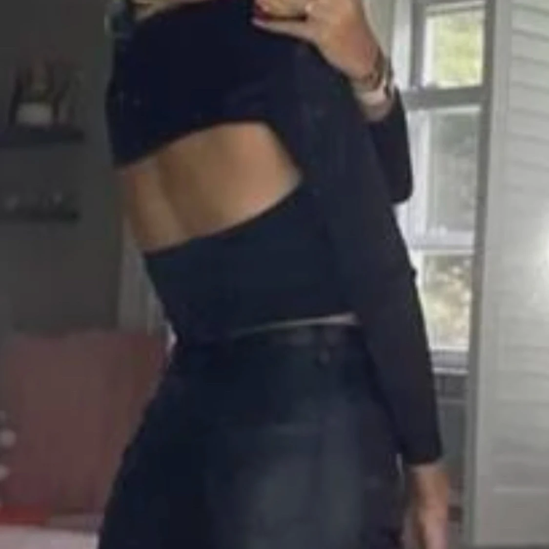 Svart top och kofta - 90