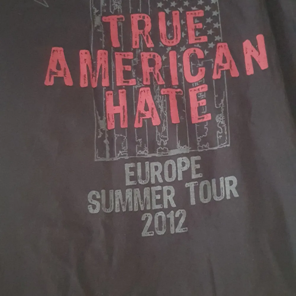 Bandtröja med Testament tryck på front och rygg från True American hate turnen. T-shirts.