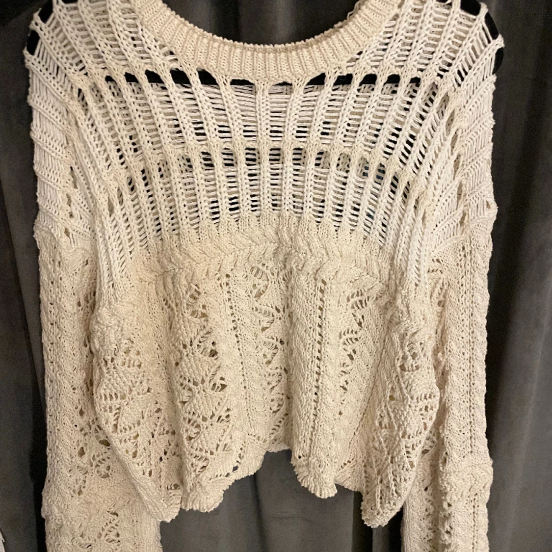 virkad tröja från zara