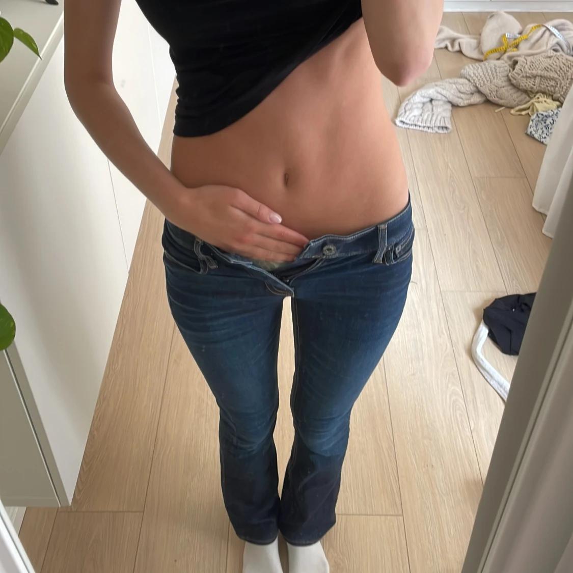 Lågmidjade jeans  - 91