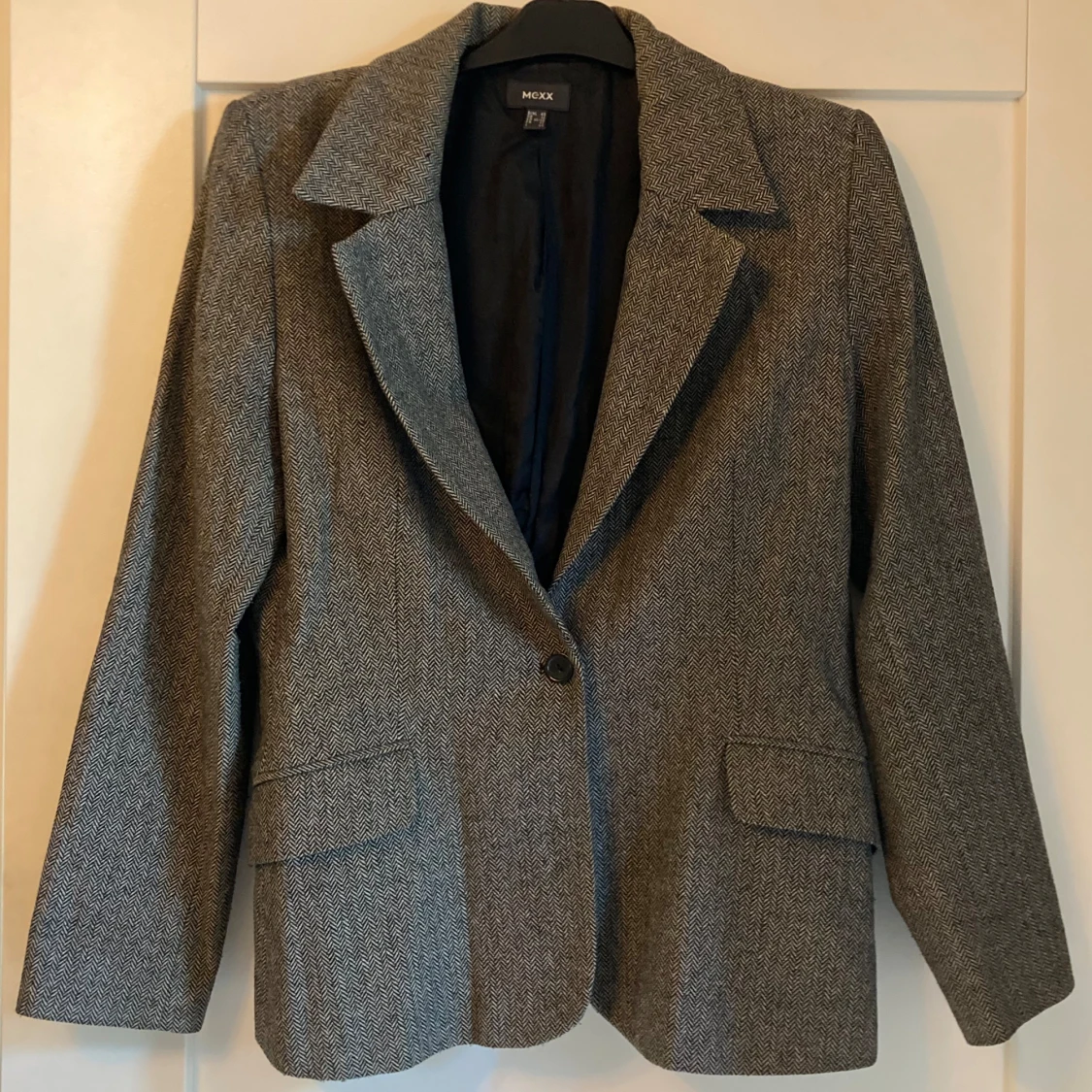 Grå mönstrad kavaj