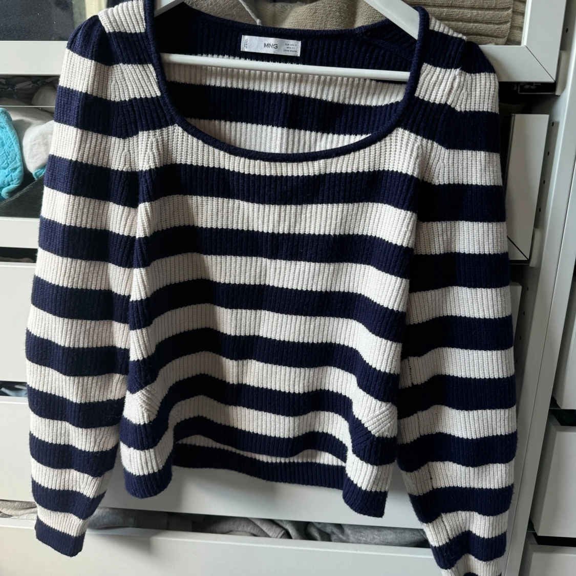 Randig stickad tröja - 91