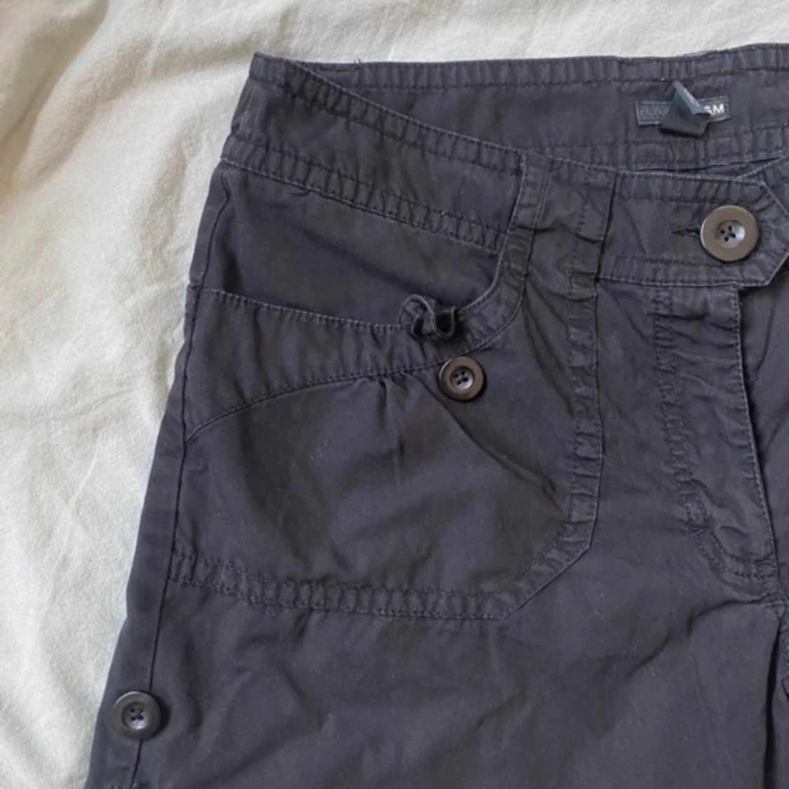 Svarta cargoshorts - 91