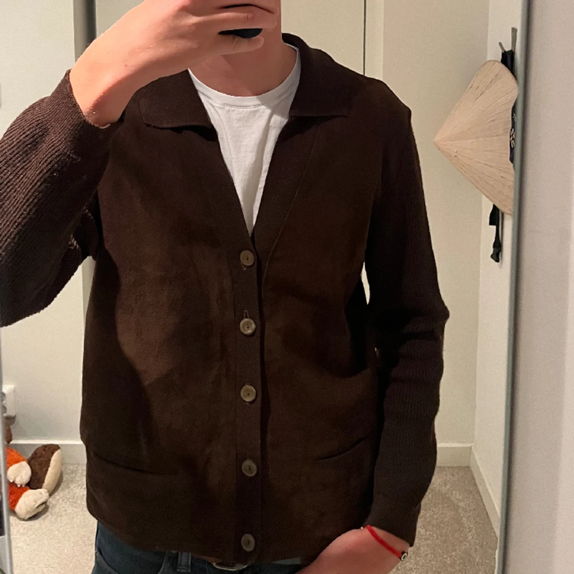 Brun Mocka Cardigan  - 91