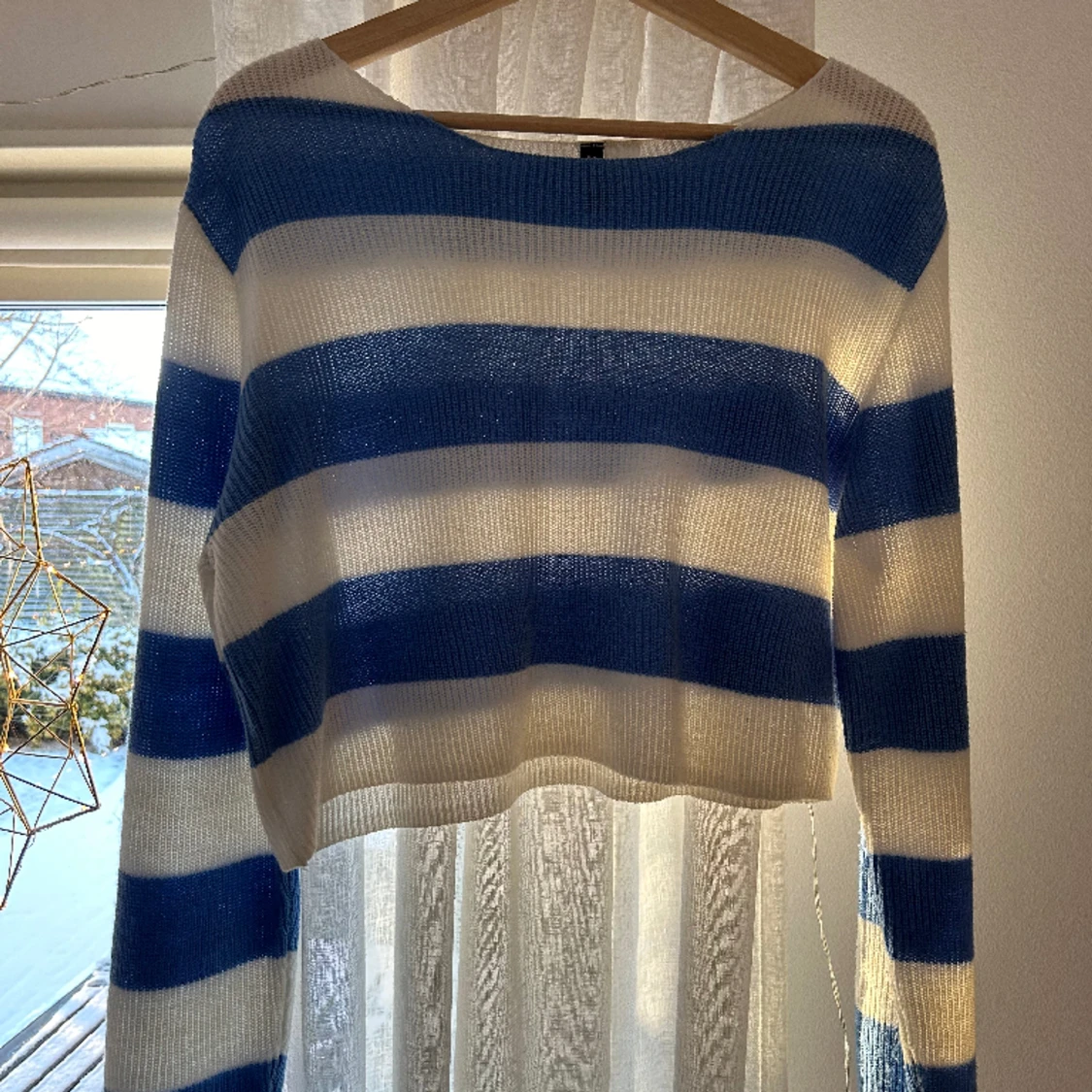 Croppad stickad tröja - 90