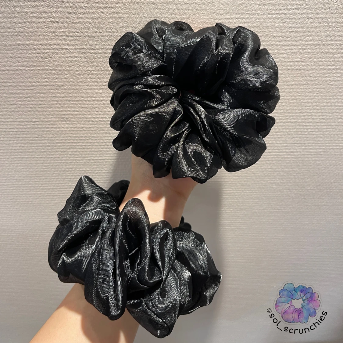 XL- Black Scrunchies 1st