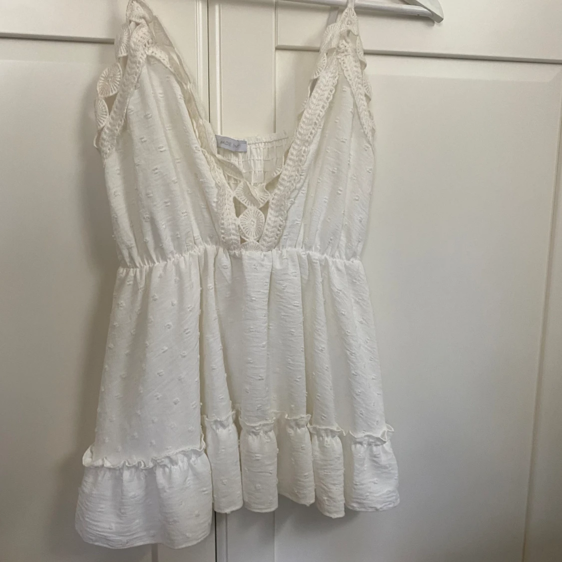 Vitt linne/ topp - 90