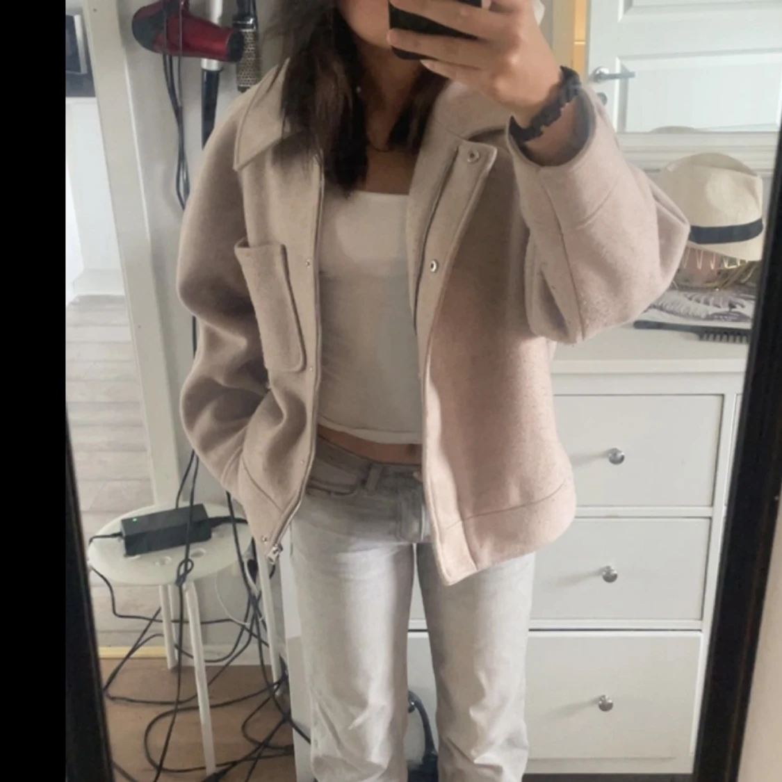 Low waist jeans grå  - 91