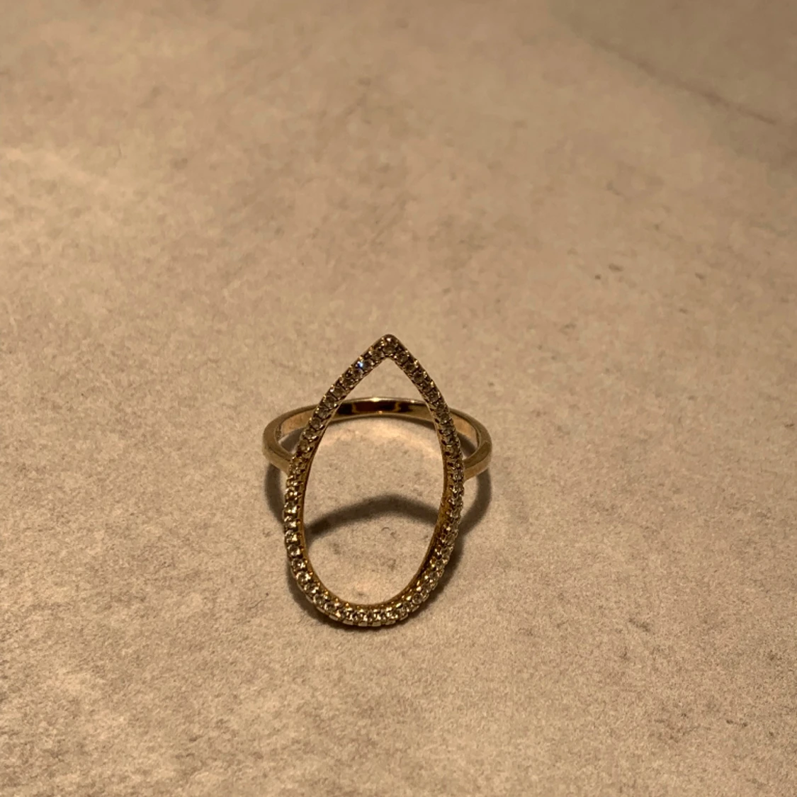 Guldpläterad ring - 90