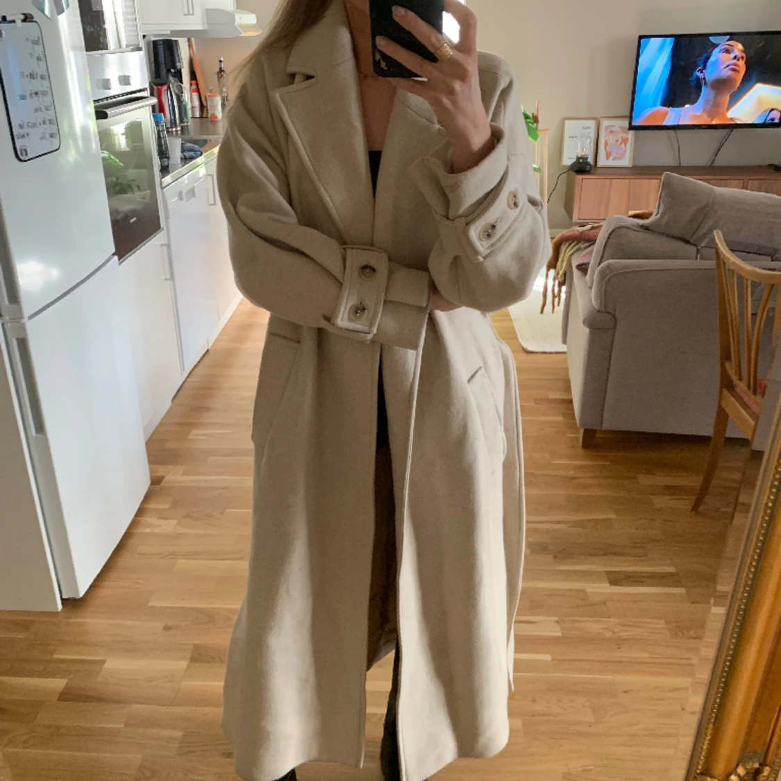 Beige kappa från Zarra