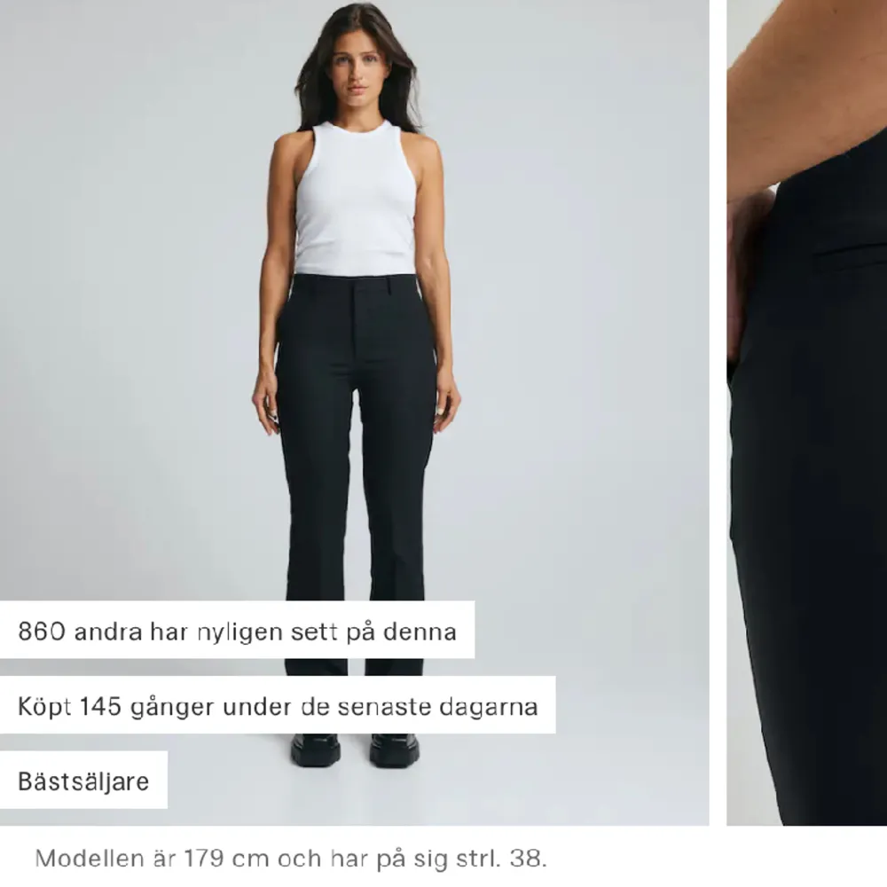 Kostymbyxor fårn bikbok i modellen Vilma❤️. Jeans & Byxor.