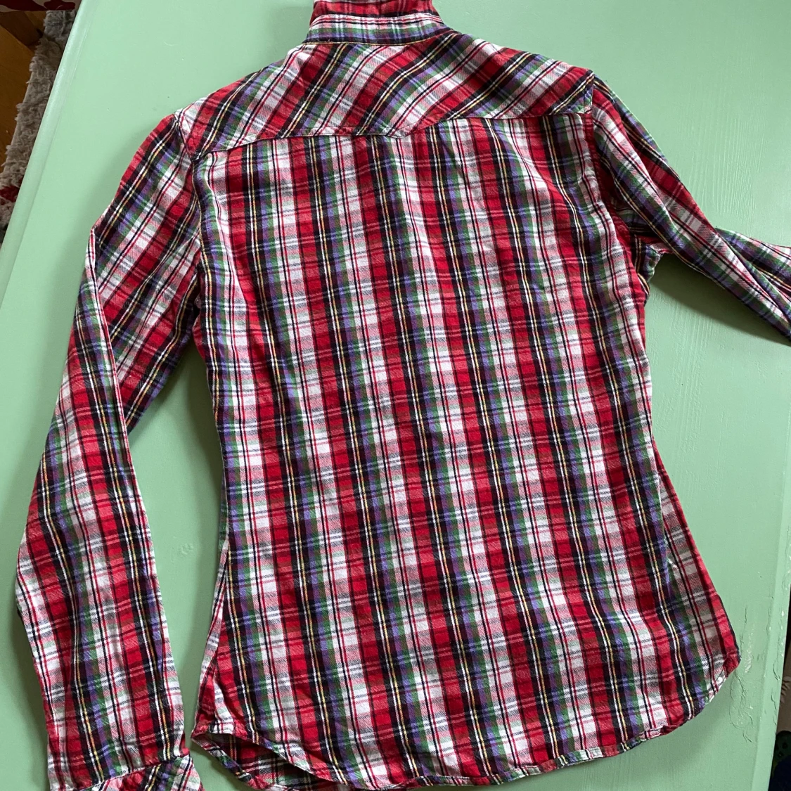 Figursydd flanellskjorta  - 91