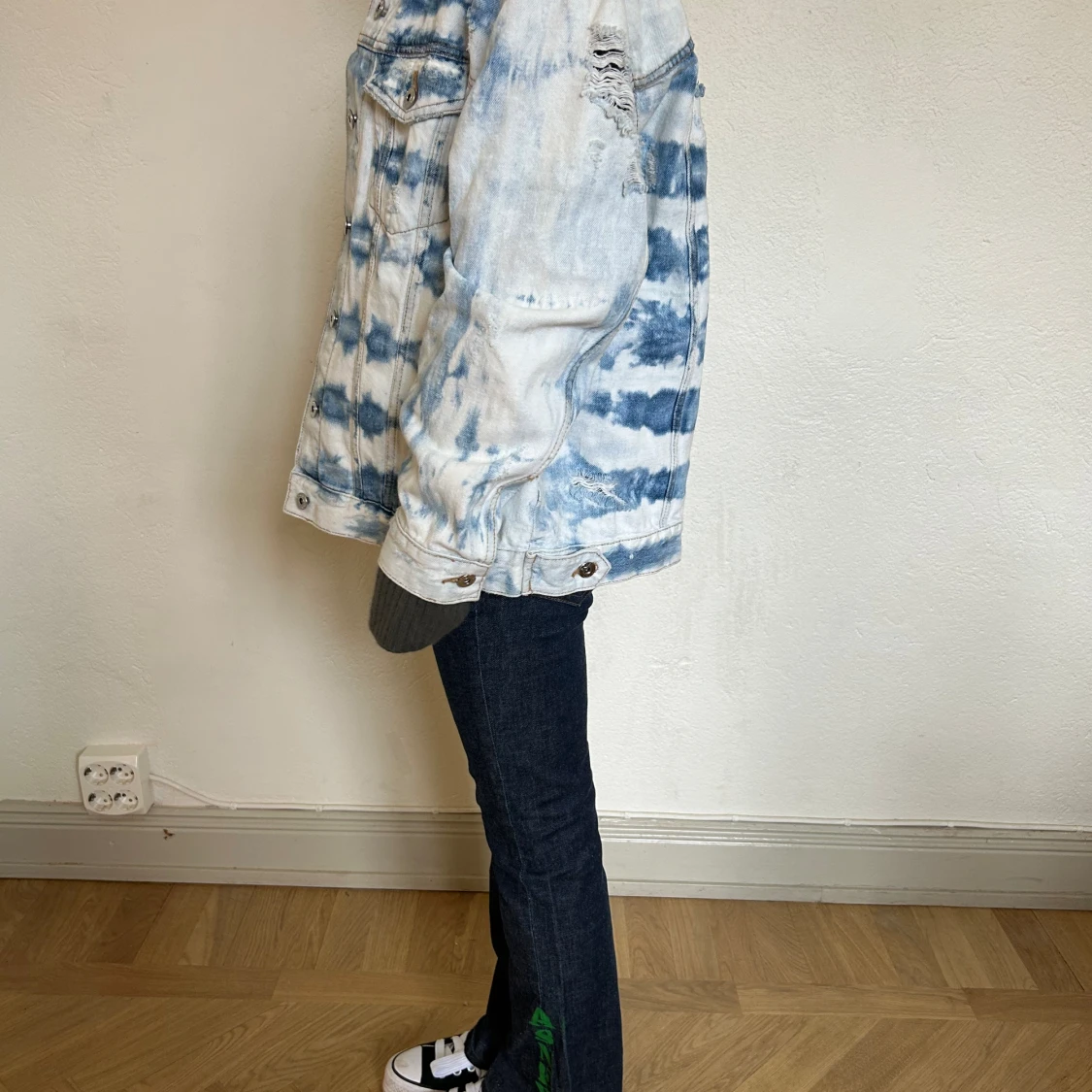 Tie-dye jeans jacka - 90