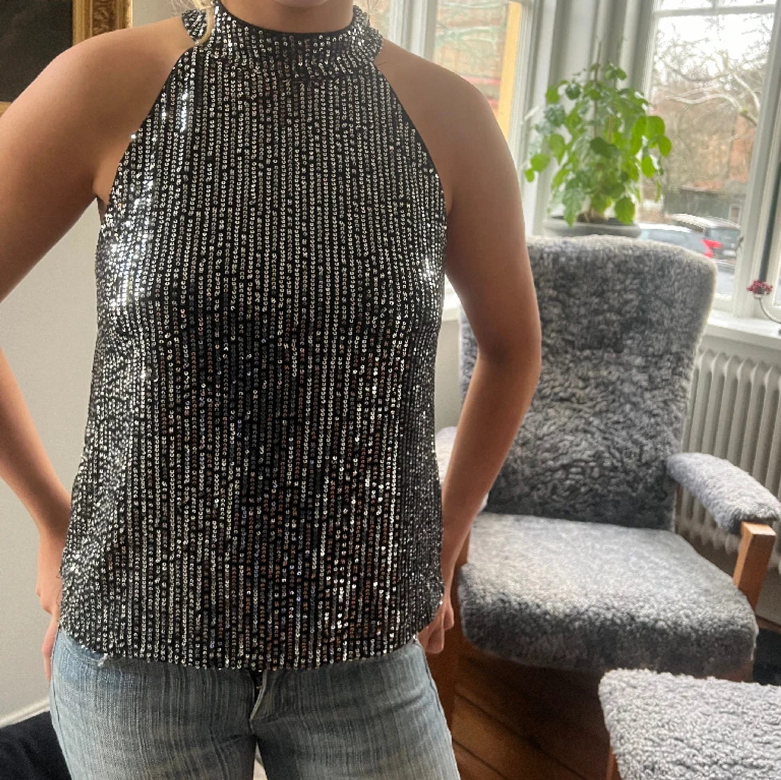 Glitter topp - 90
