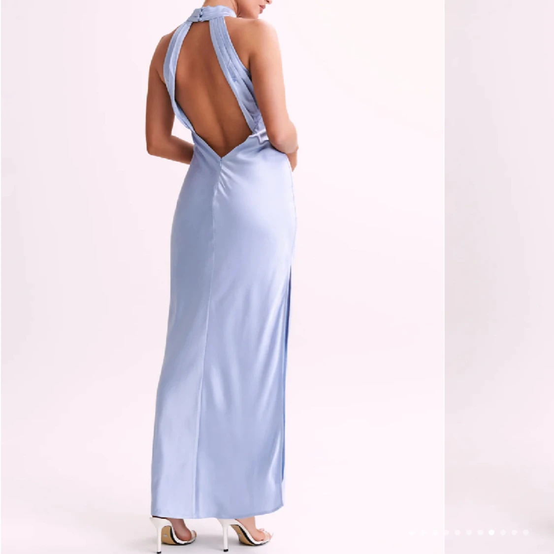 Ljusblå Maxiklänning