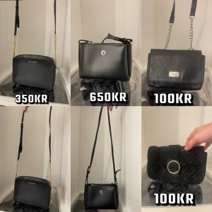 Svarta väskor - Säljer lite väskor då jag inte har använt dem och dem förtjänar att bli använda, dem är i ett väldigt bra skick. Vid mer frågor skriv gärna till mig 😁priset kan diskuteras