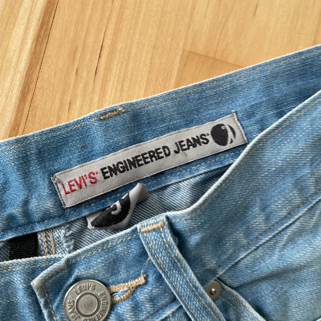 Levis ljusblå baggy jeans storlek W30 - 91