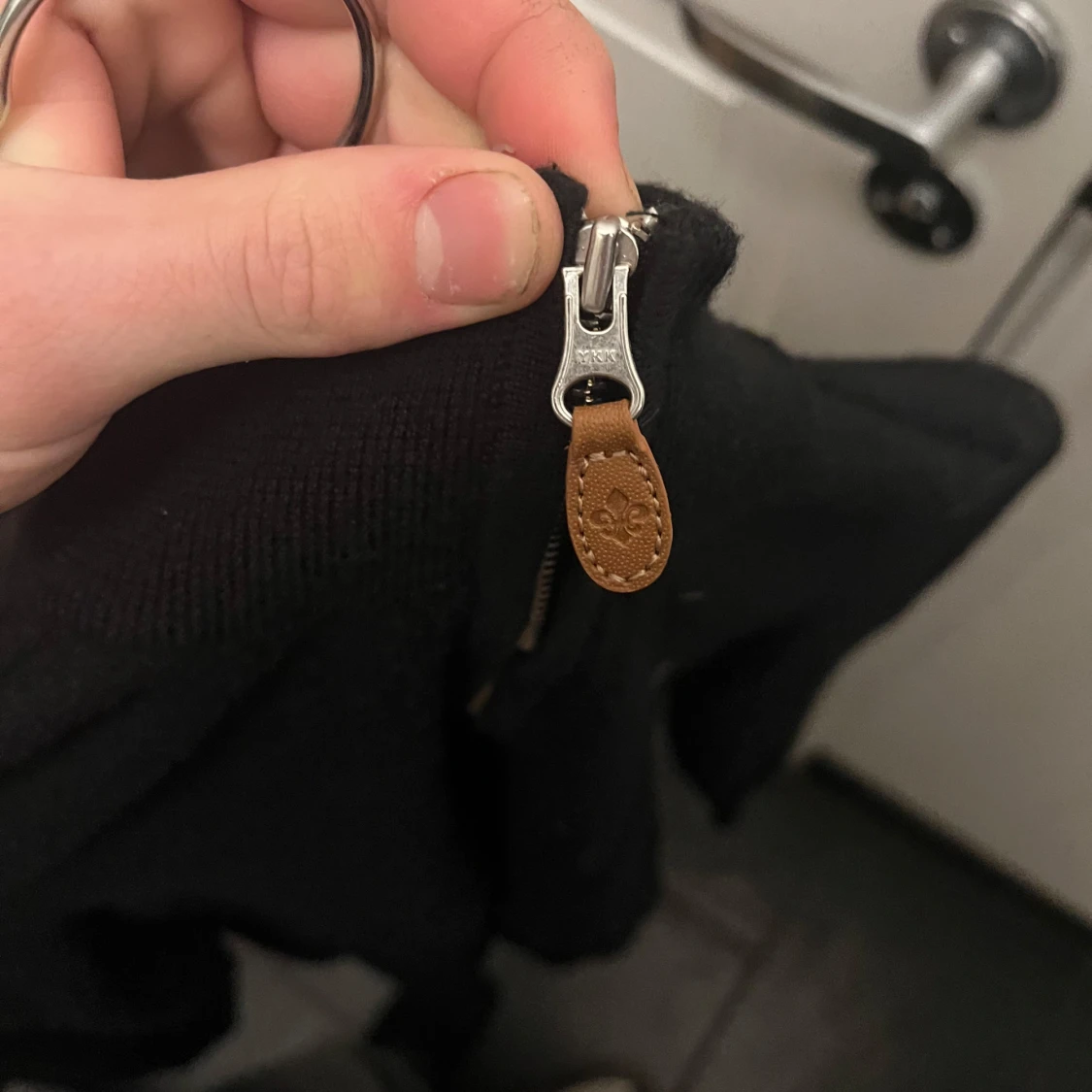 Svart halfzip av Morris - 3