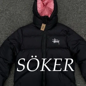 Söker en pufferjacka från Stussy - Jag söker en svart jacka från Stüssy som är i ett bra skick och är billig den ska också vara i storlek M