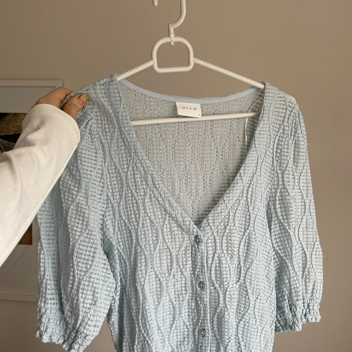 Ljusblå blus från Vila - 2