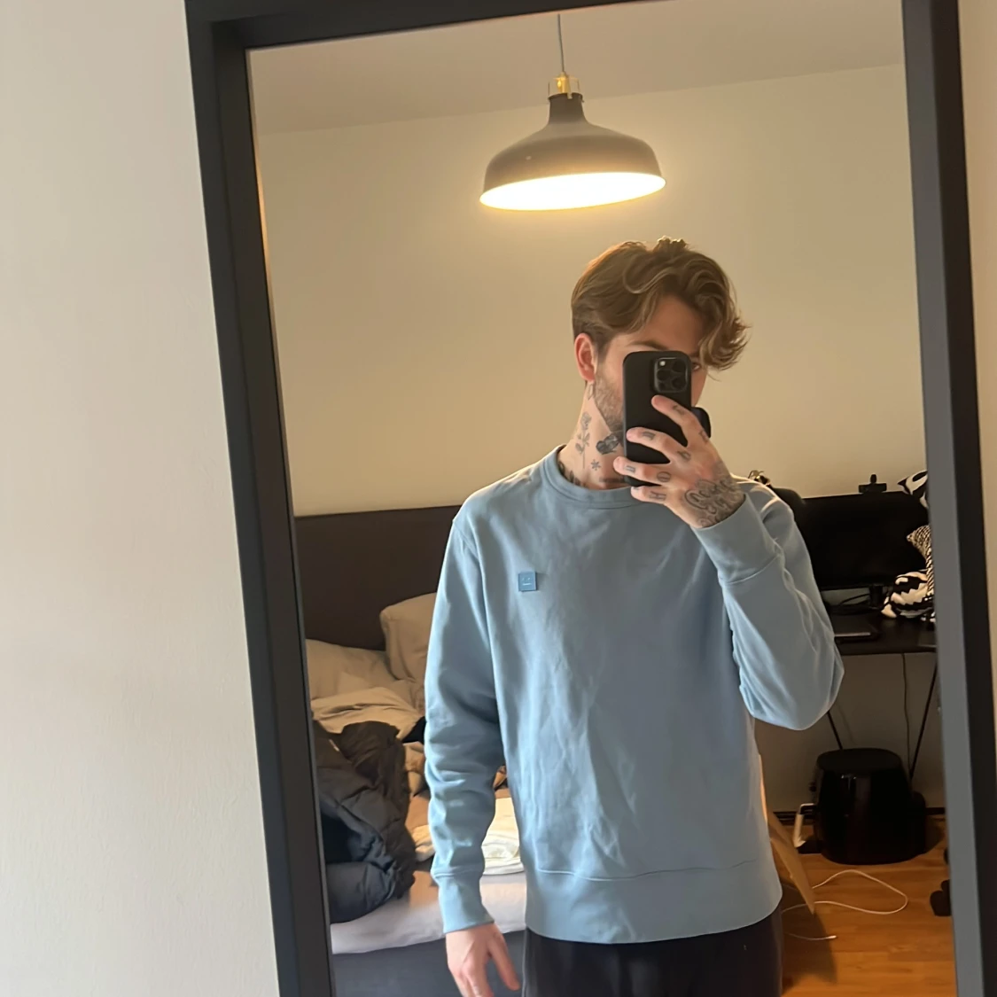 Ljusblå sweatshirt från Acne Studios - 90