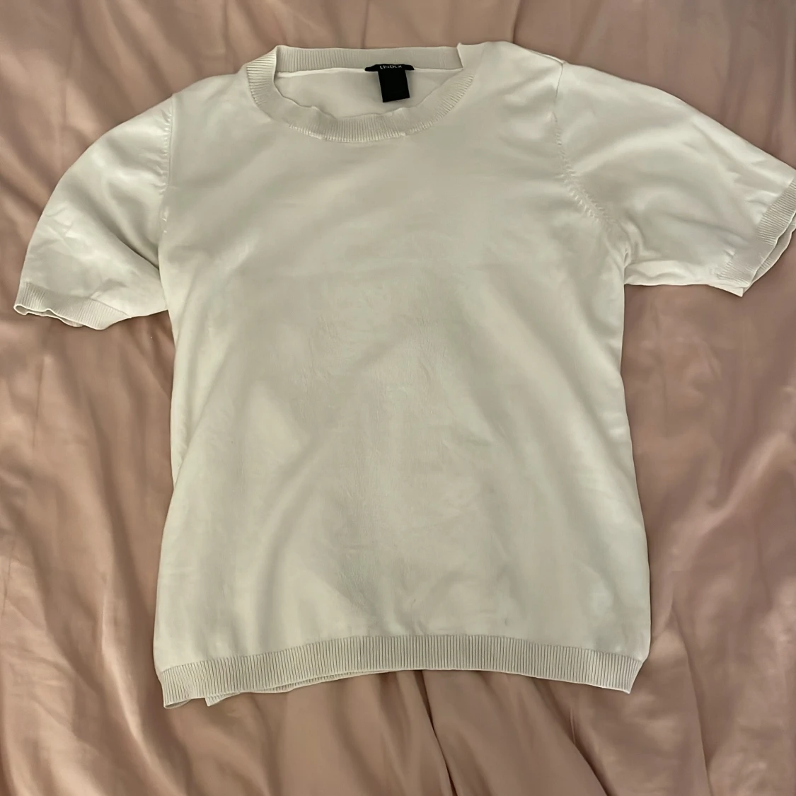 Vit kortärmad topp från Lindex