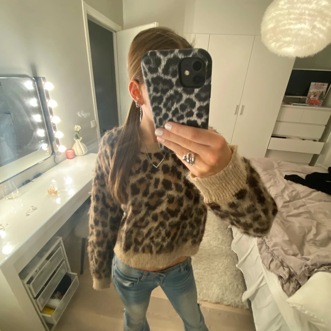 Leopardmönstrad tröja från Kappahl - 90