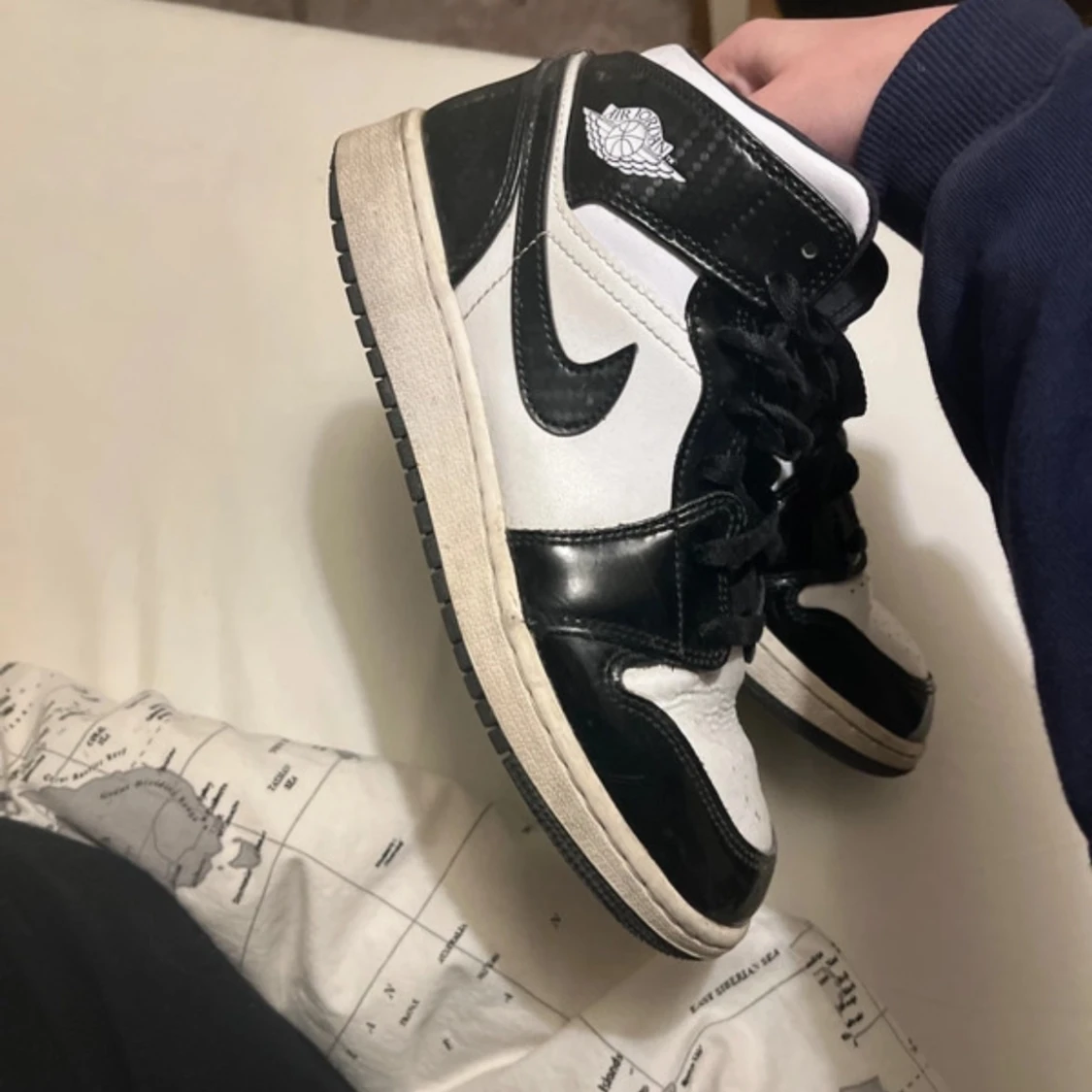 Svartvita Nike Air Jordans