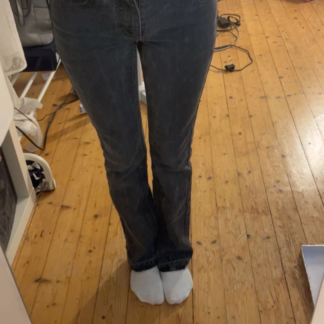 Svart/gråa jeans  - 91