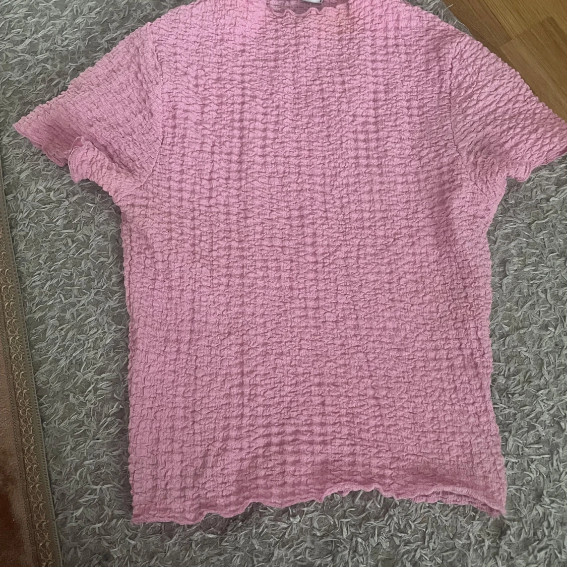 Rosa ribbad topp - 92