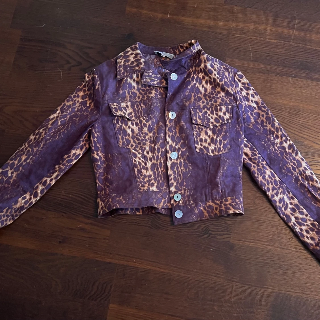 Leopard jacka i denim - 90