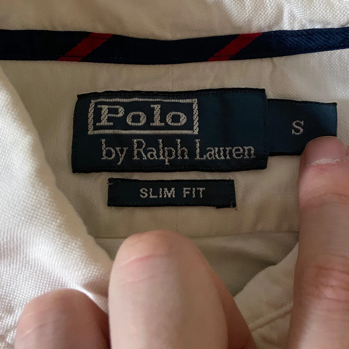 Vit Ralph Lauren skjorta - 92