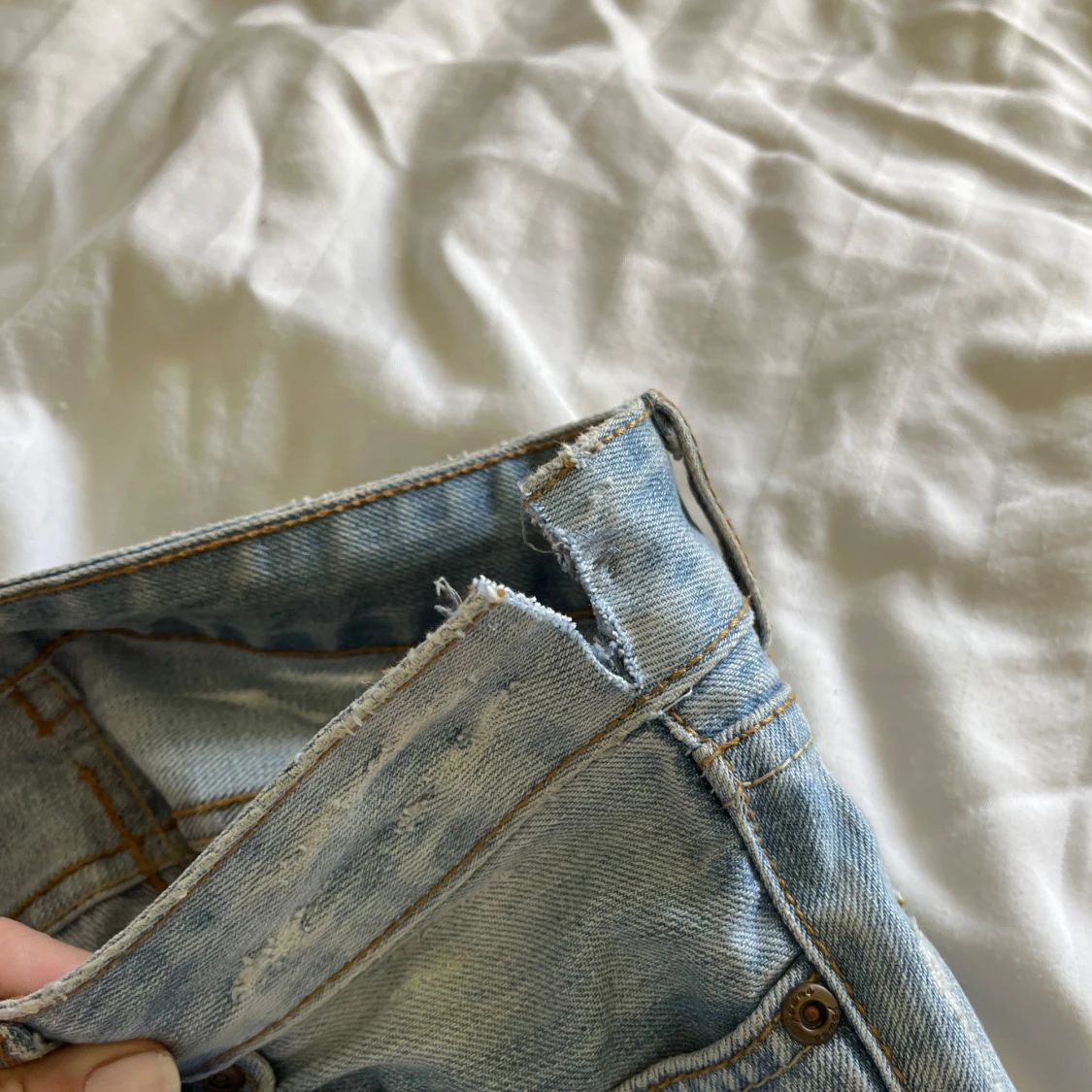 Lågmidjade utsvängda jeans - 92