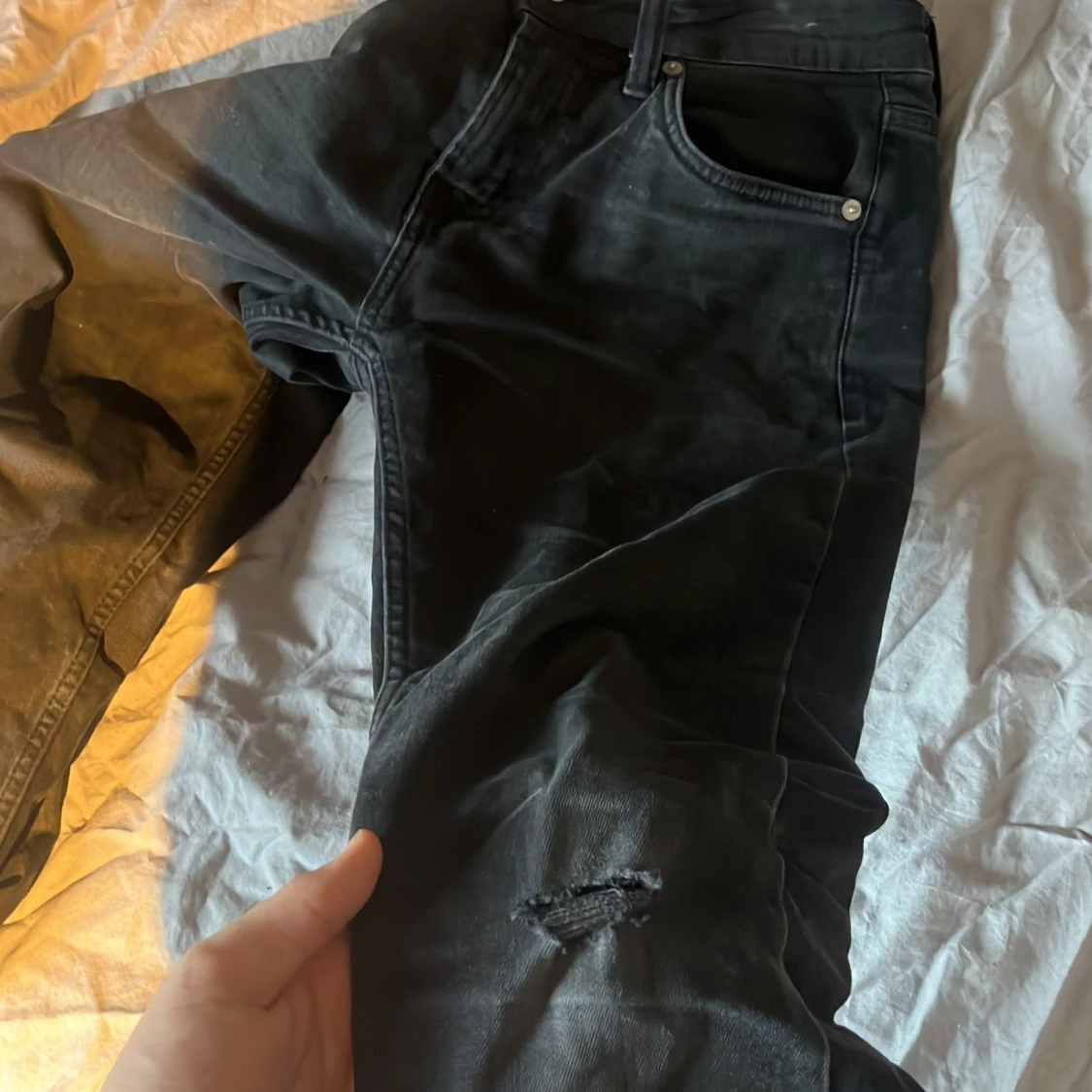 Svarta jeansbyxor - 4