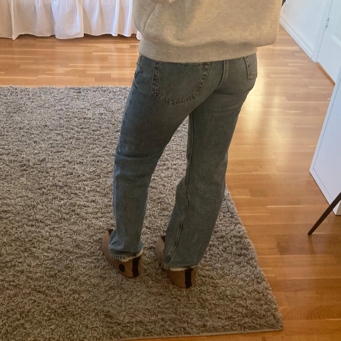 Blå jeans med rak passform - 1